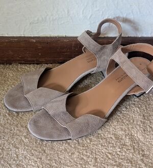 Sophia Milano Made In Italy Brown Strappy Heeled sandals sz 10